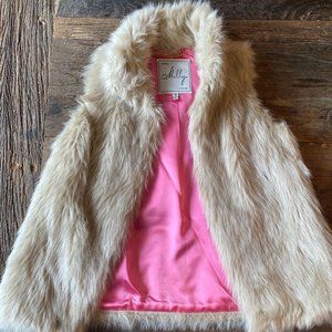 Faux fur vest from Milly, size 2